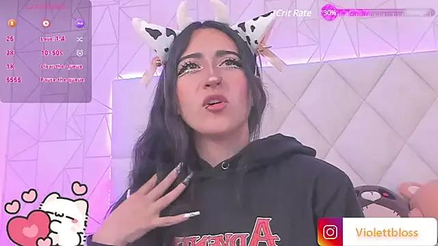 Violettbloss from StripChat is Freechat